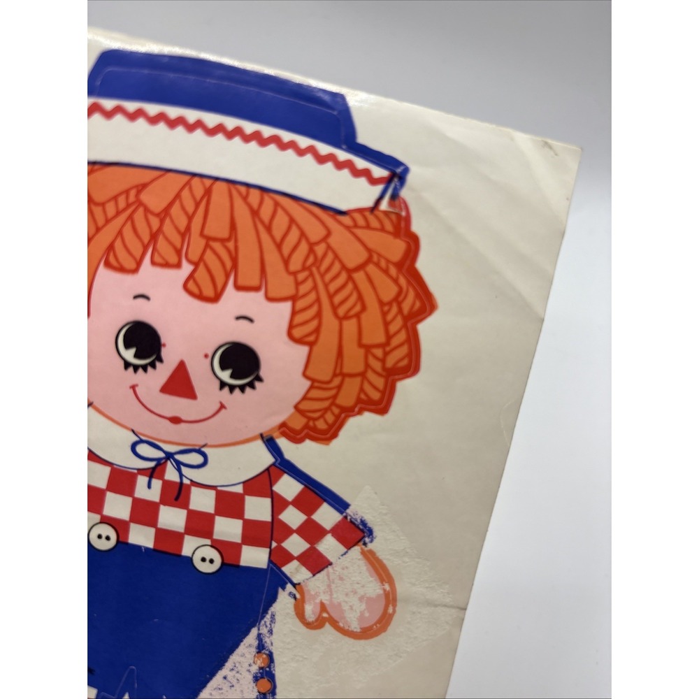 Vtg‎ Raggedy Andy Self Adhesive Sticker Hallmark - Single Sticker READ - Picture 6 of 7